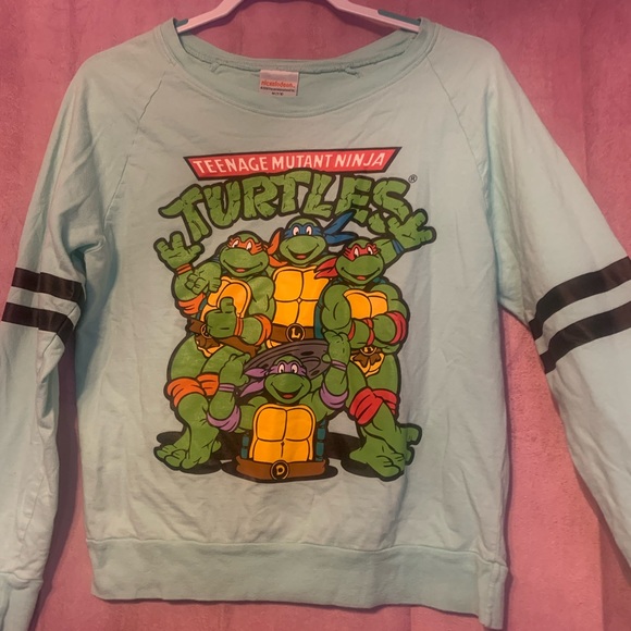 Nickelodeon Teenage Mutant Ninja Turtles Long Sleeve Shirt size Women’s Medium - Picture 3 of 6